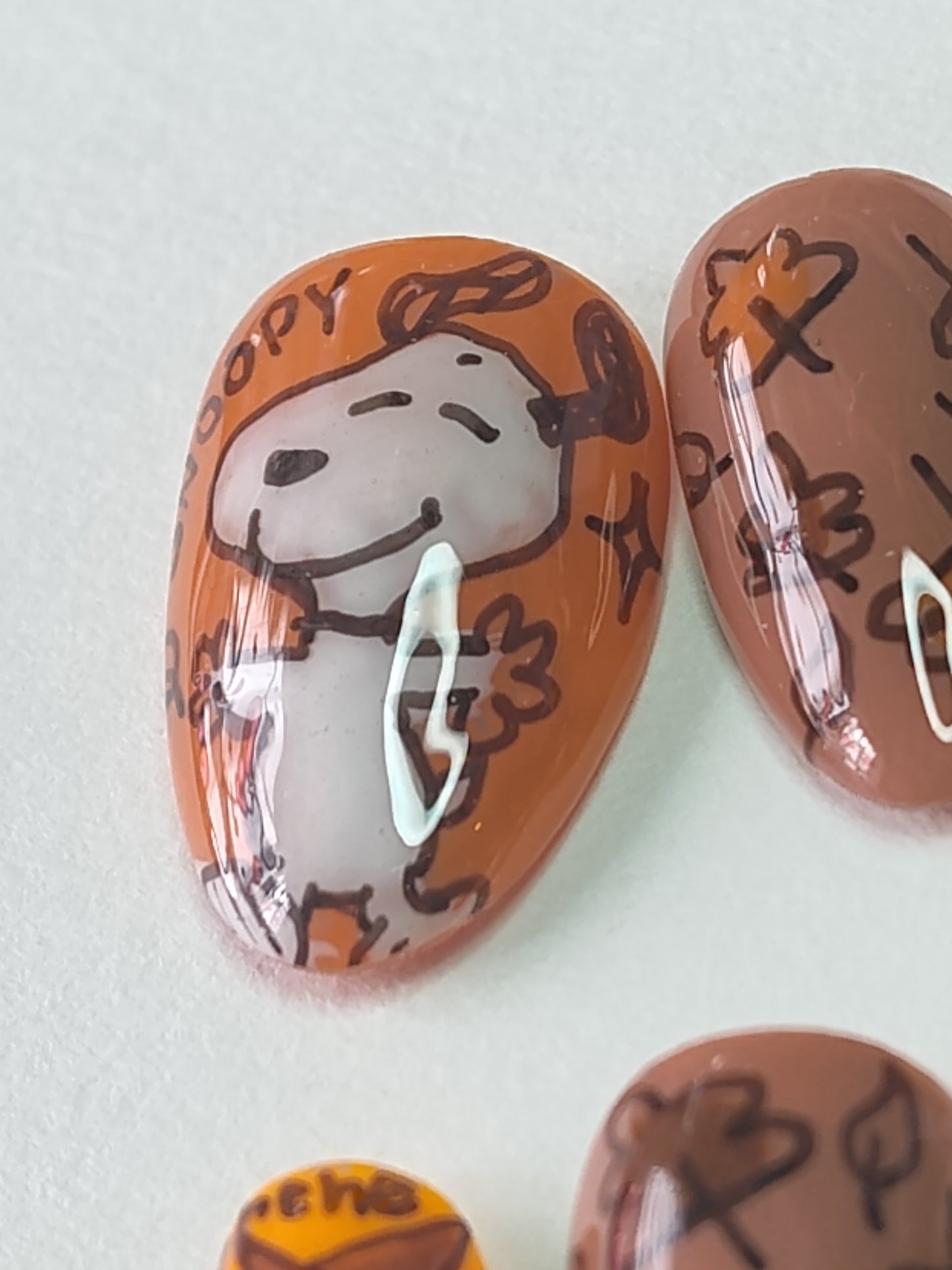 "Cutie Dog in Fall" Press Ons