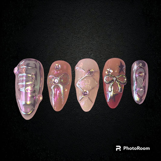 Laufey Inspired Nails !! ~ - Nailsby3lle.tm