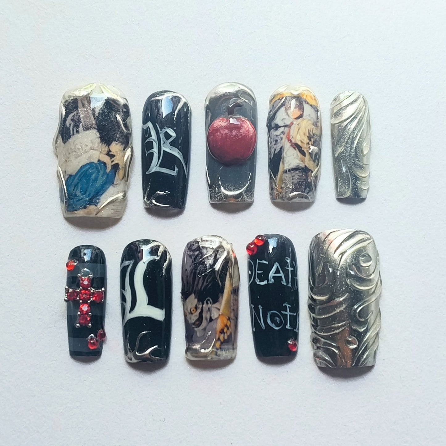 "Death Note Trio" press ons