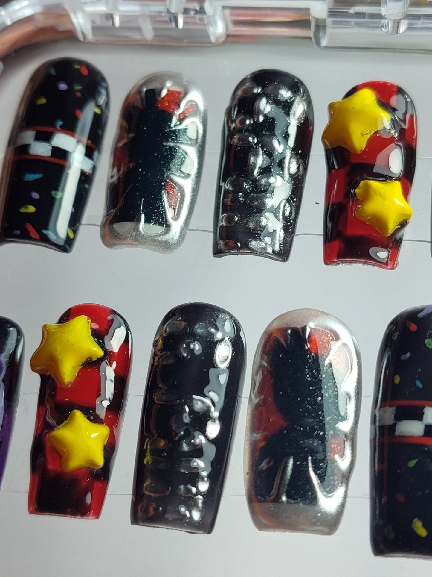 "Festive Freddy" FNAF inspired Press Ons