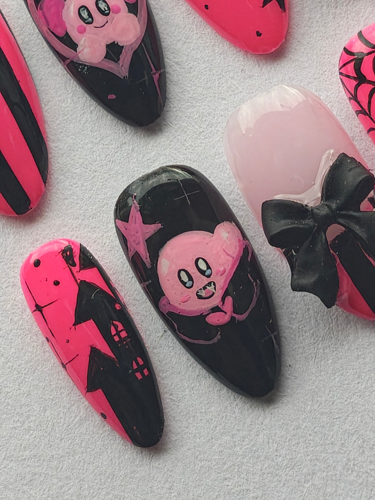 "Halloween Kirby" Press ons