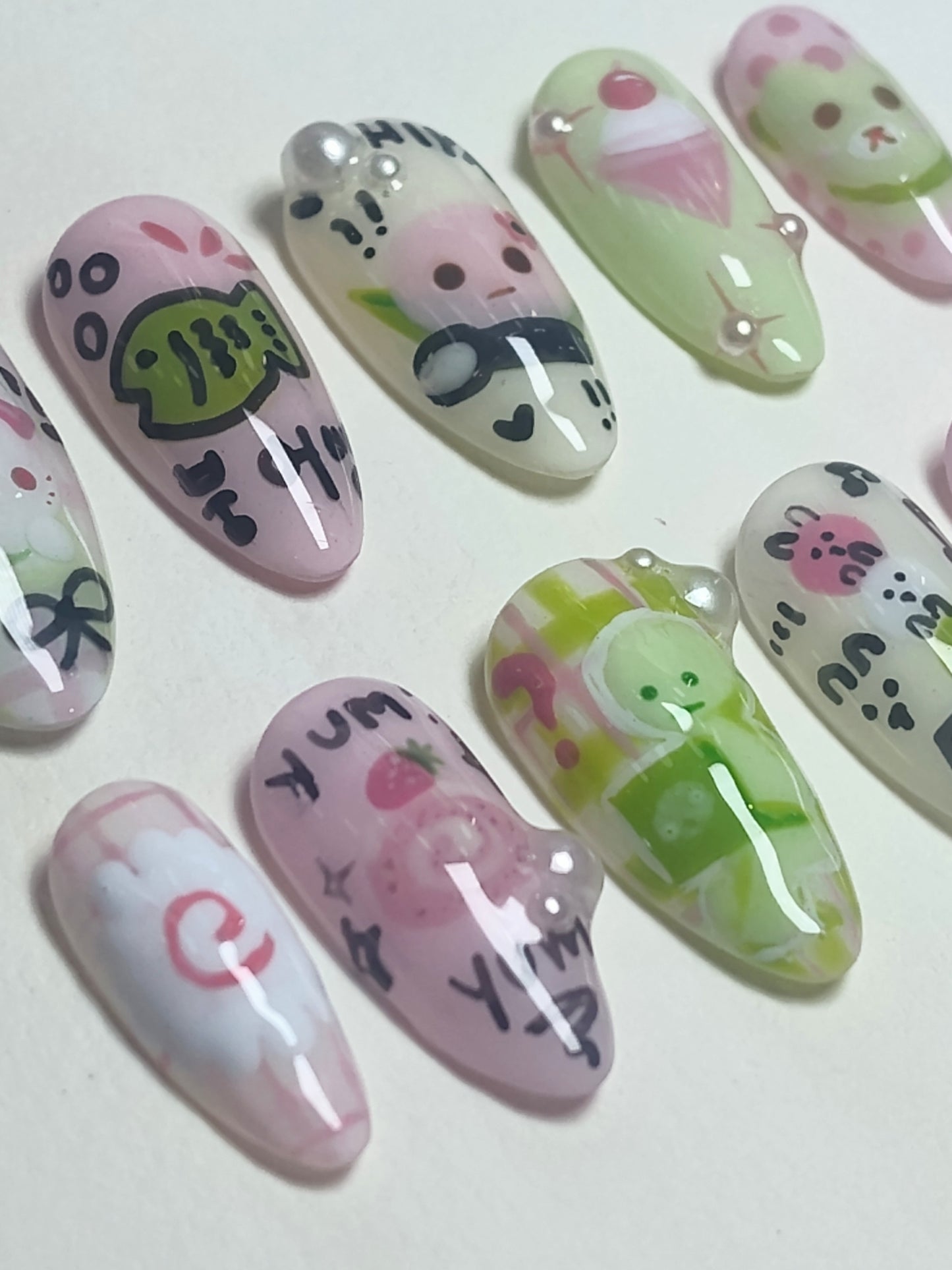 Dessert Darlings Press Ons ‧₊♡