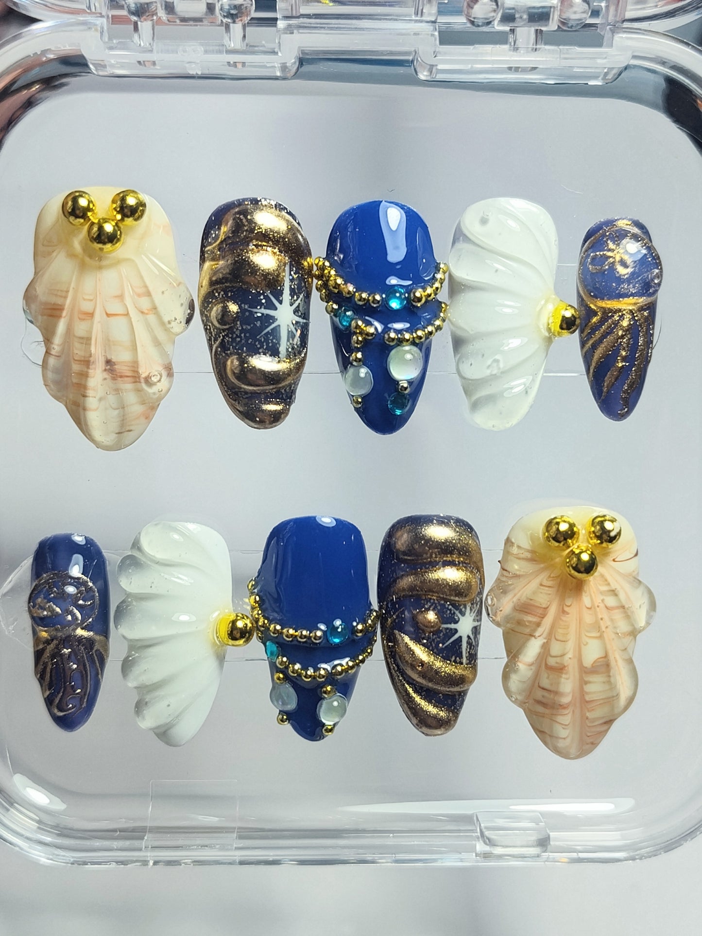 "Oceanic Jewelry Box" Press Ons