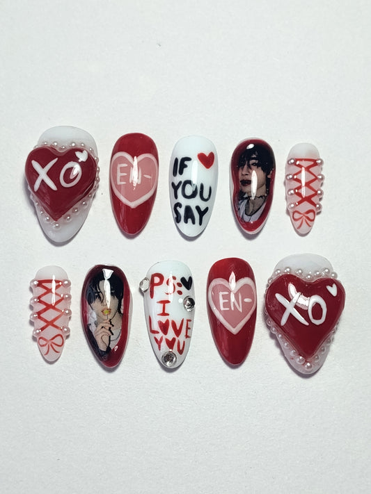 "Enhypen XO" Customizable Bias Press Ons