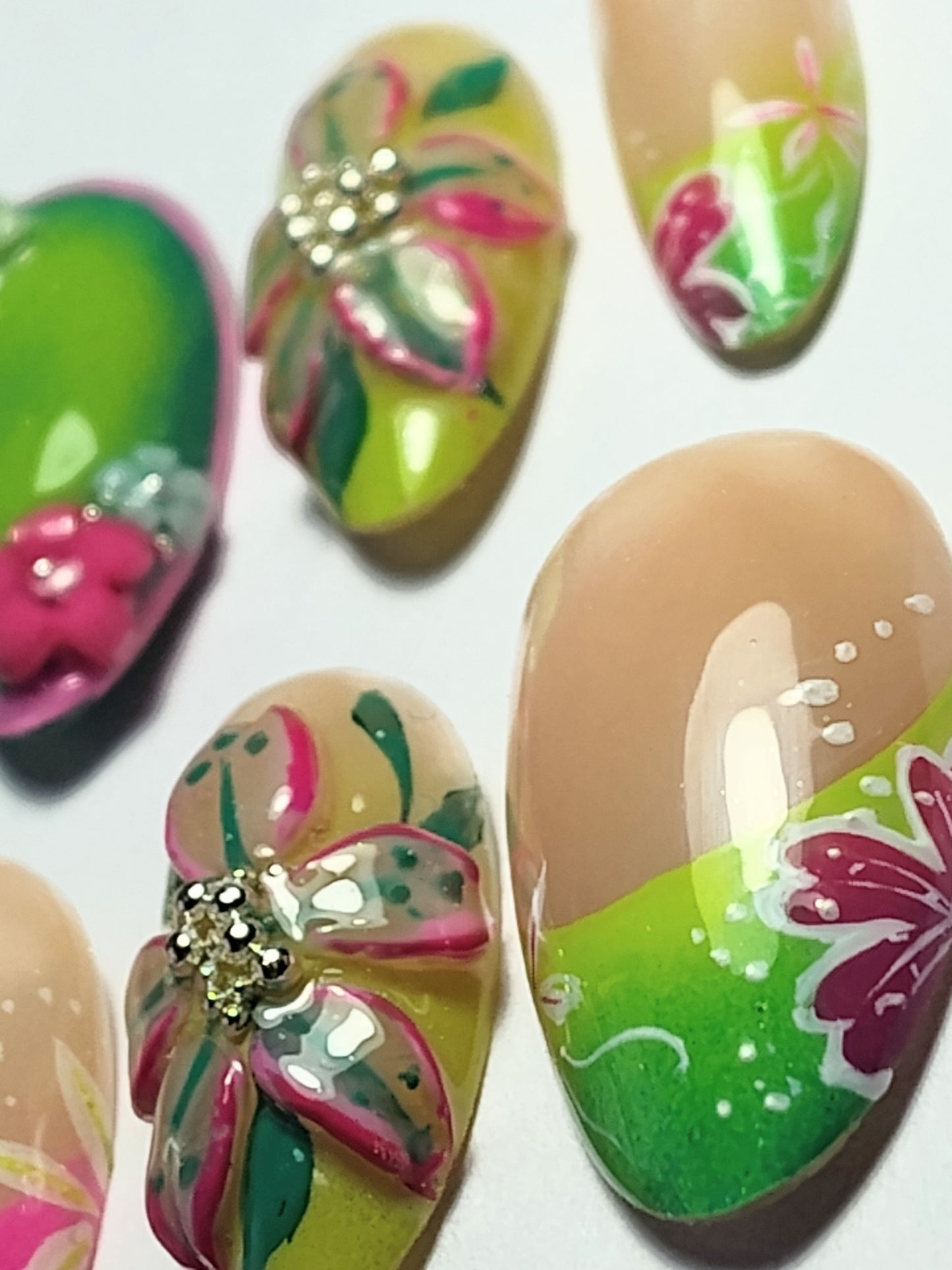 "Whimsy Flower Gardens" Press Ons