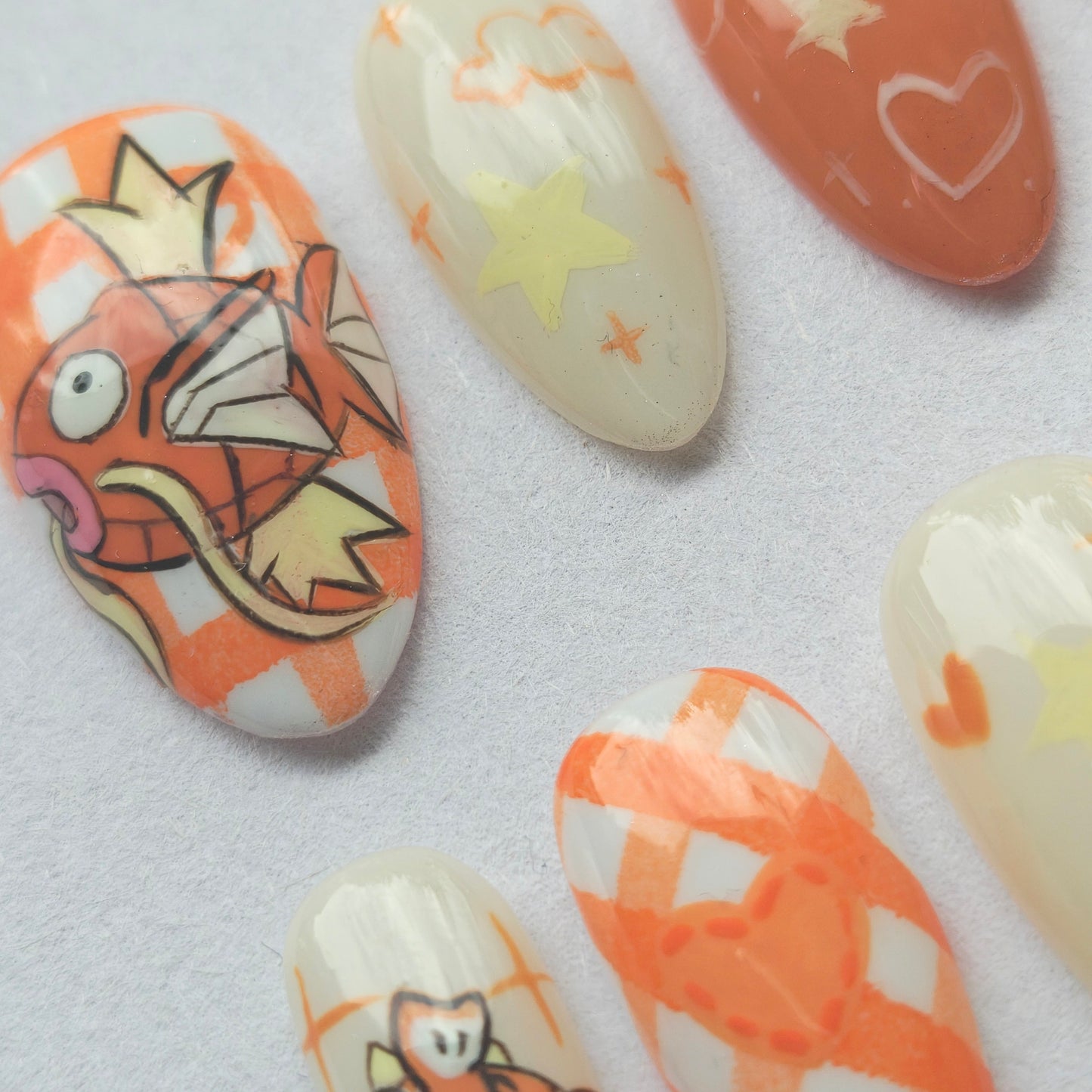 "Here fishy fishy! " press ons