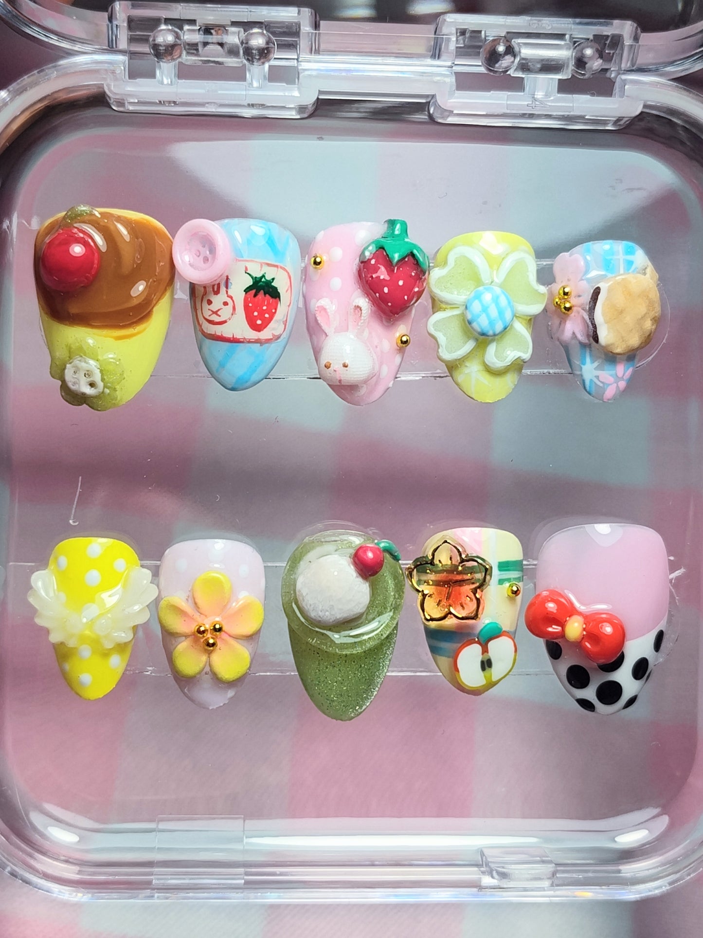 "Whimsy delight" Press Ons