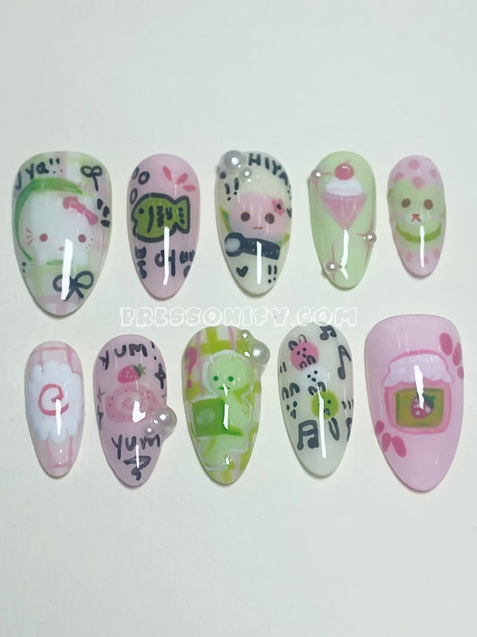 Dessert Darlings Press Ons ‧₊♡
