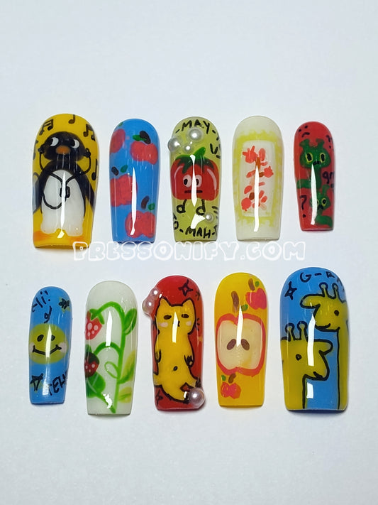 Fruit & Veg Cuties Press Ons