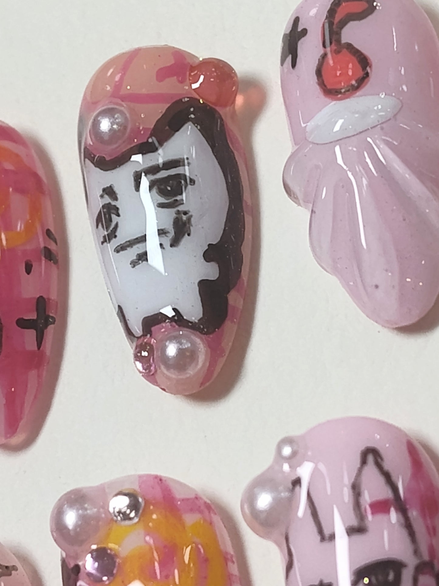 Silly Silly Kitties Press Ons ‧₊♡