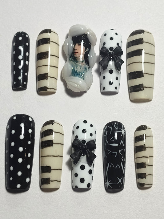 "Melody & Muse" Customizable Bias Press Ons