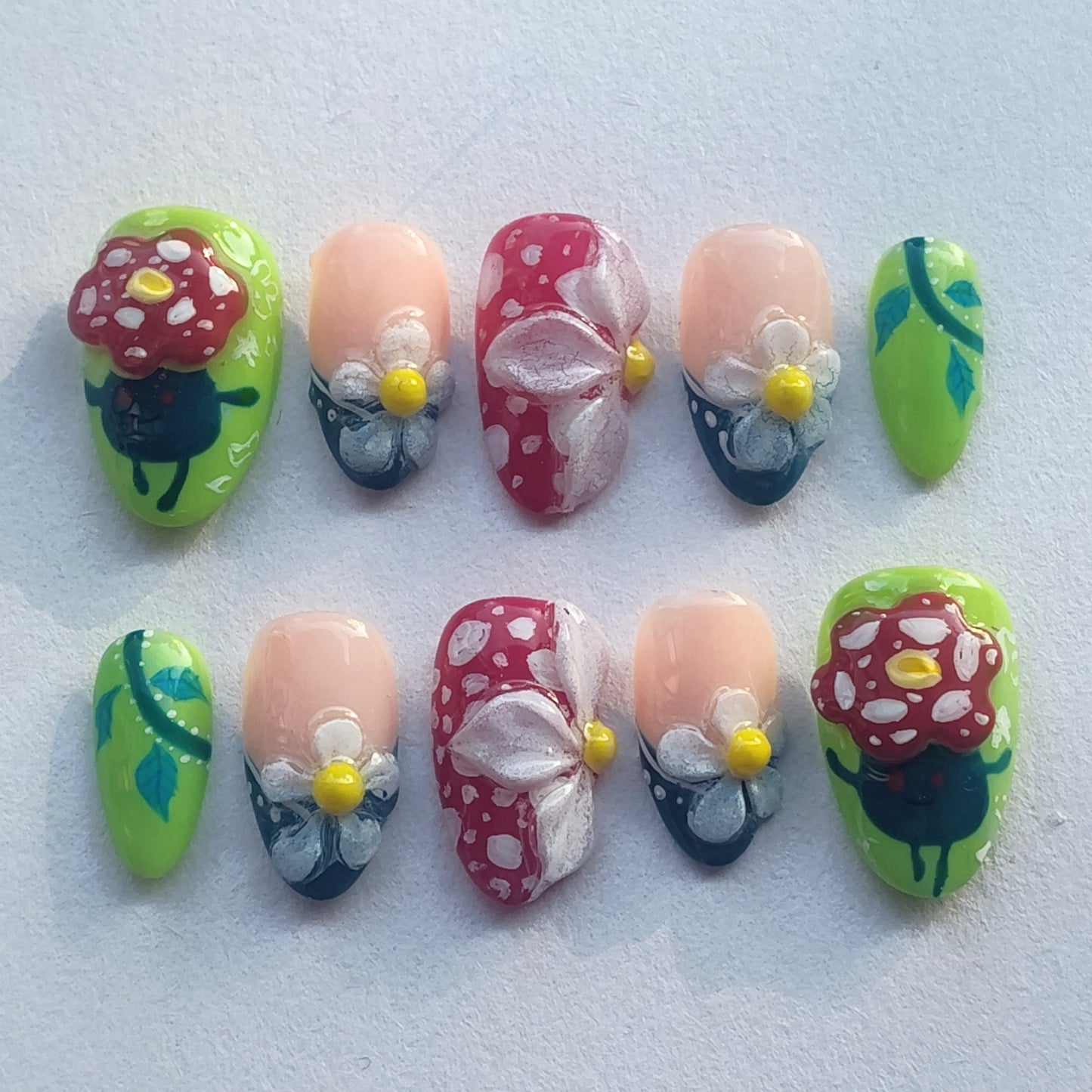 "Vileplume's Floral Gardens" press ons