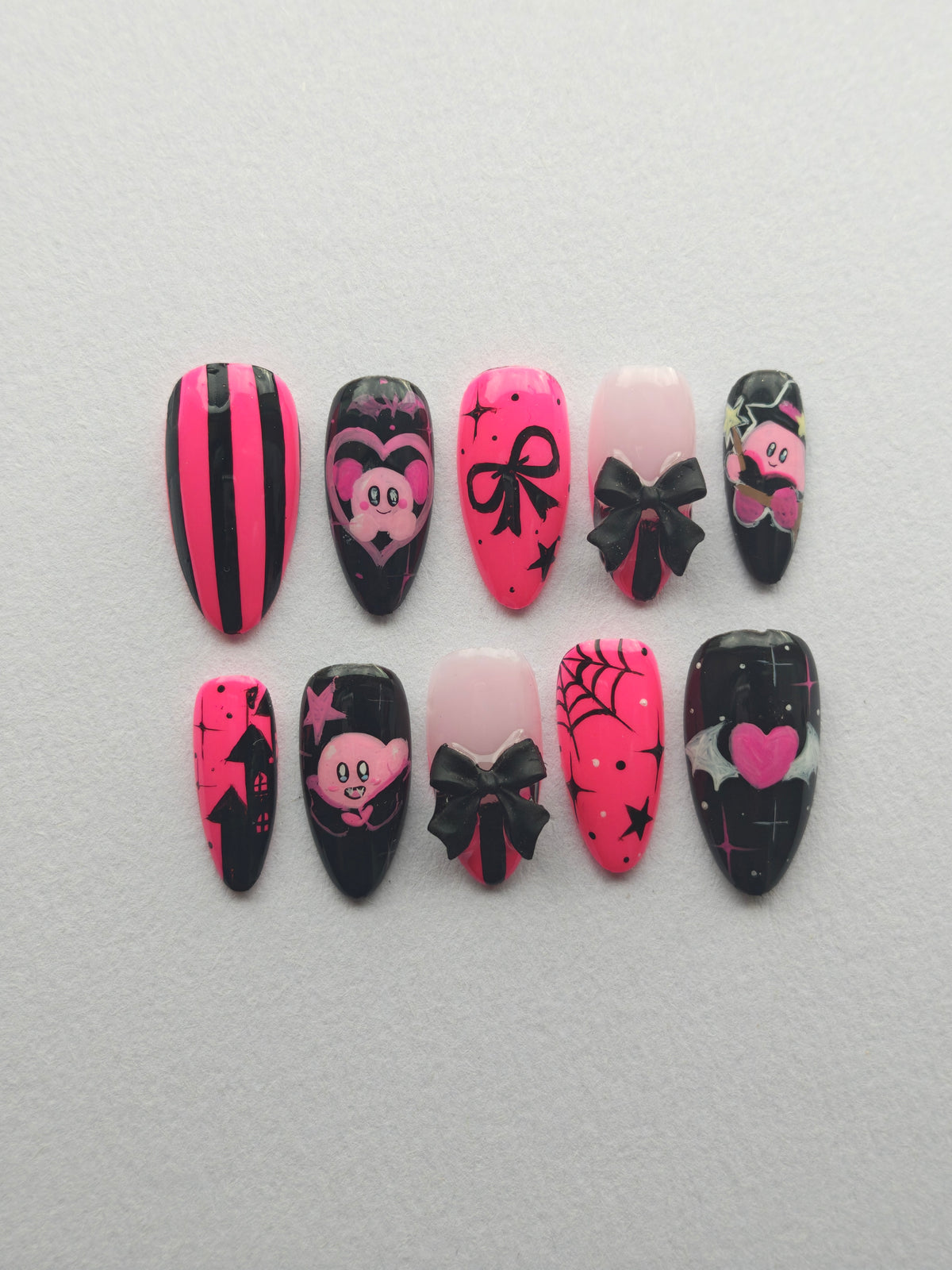 "Halloween Kirby" Press ons