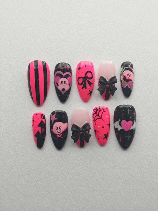 "Halloween Kirby" Press ons