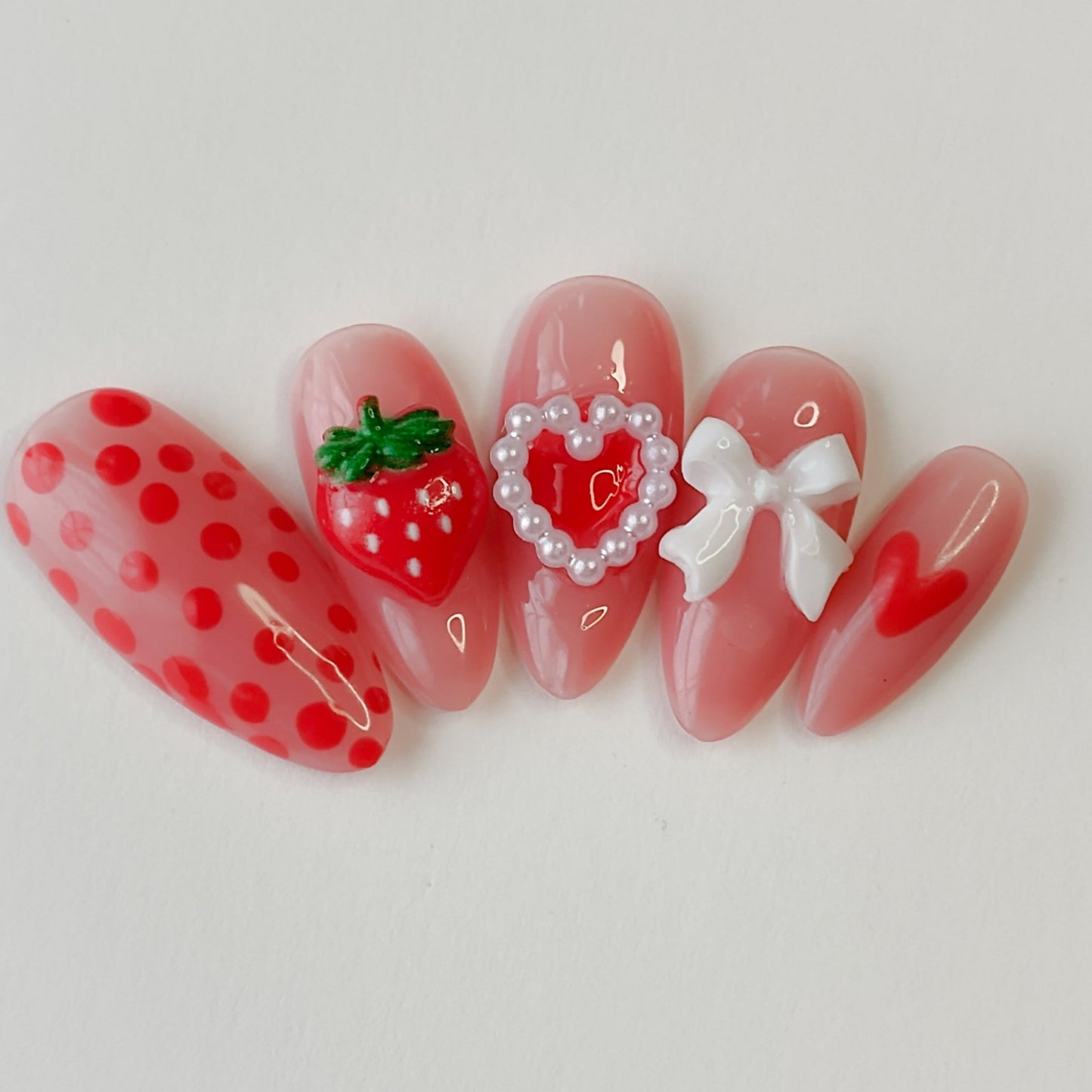 Strawberry Bliss Press Ons !! - Nailsby3lle.tm